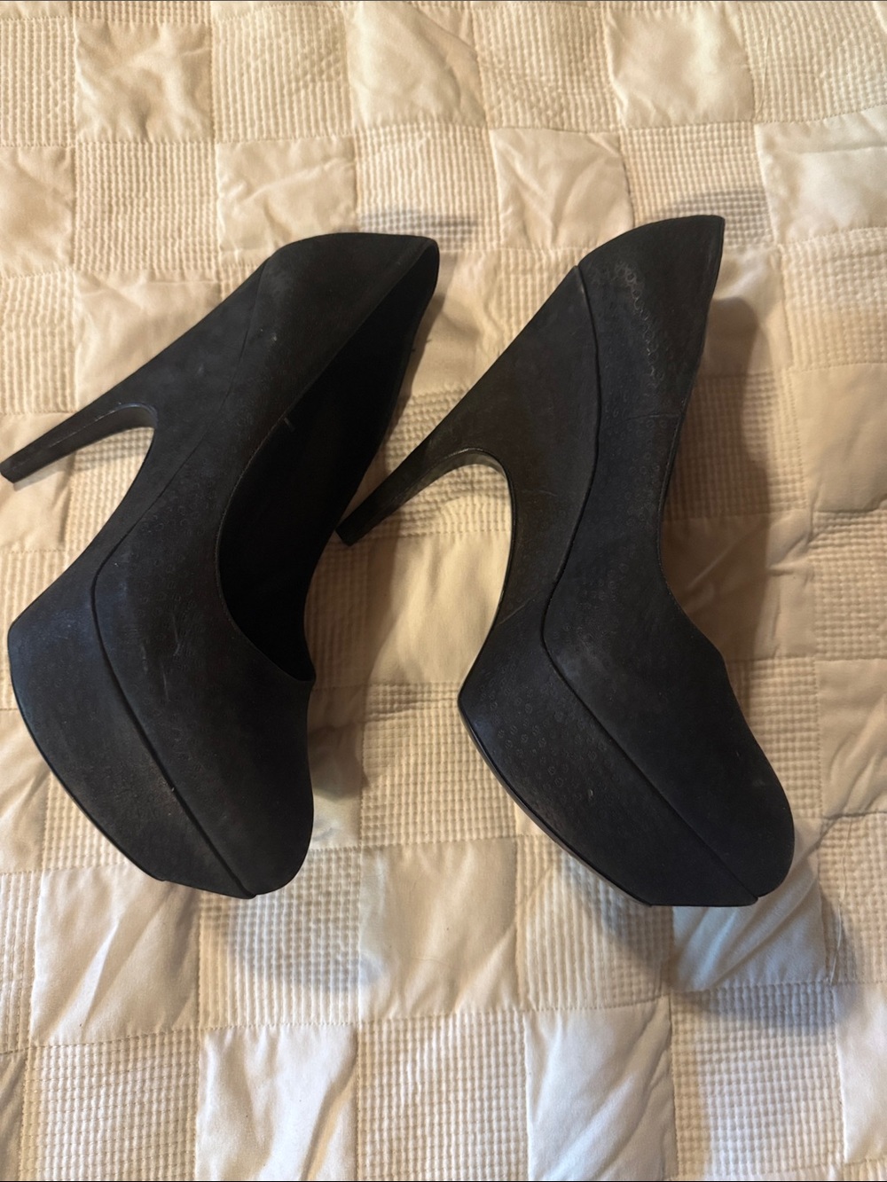 YSL Classic Black Women's Platform Pumps - Sleek Heels